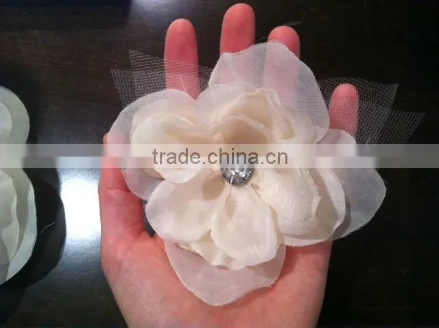 Handmade Satin red rose wedding flower