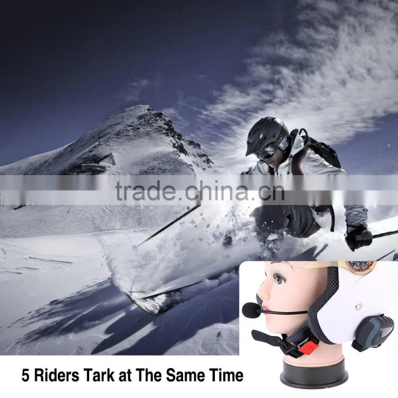 V8 BT Interphone with Remote Controller FM NFC 5 Riders Bluetooth Motorcycle Intercom 1200M Intercomunicador V8 motos