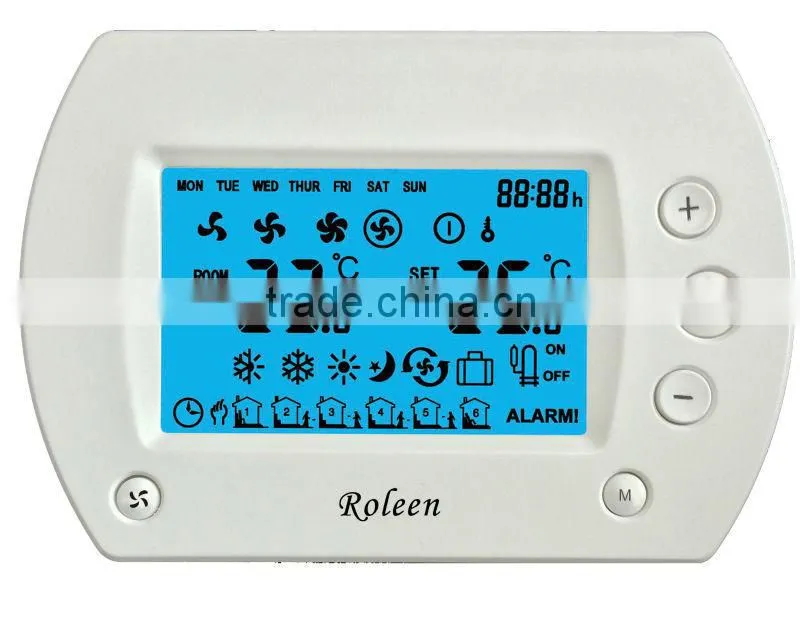 RL305 Series Wall-mount Big LCD Room FCU Thermostat