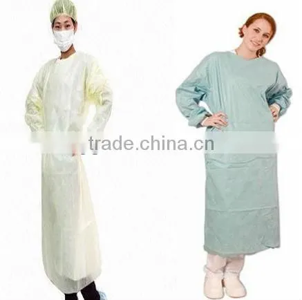 one size disposable nonwoven hospital gown