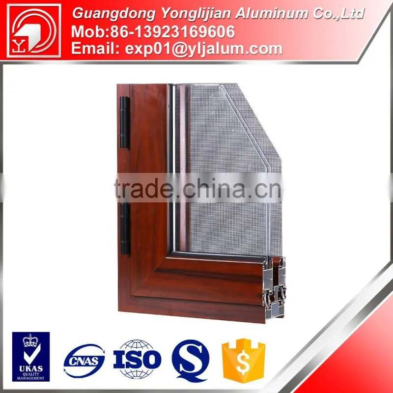 Latest Window Designs Timber Aluminium Wood Window Manufacturer