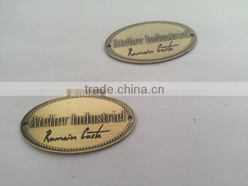 wholesale brass engraving plates for furniture , metal furniture badge