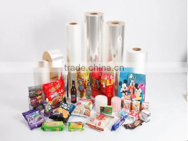High transparency two side corona treatment paper lamination BOPP film