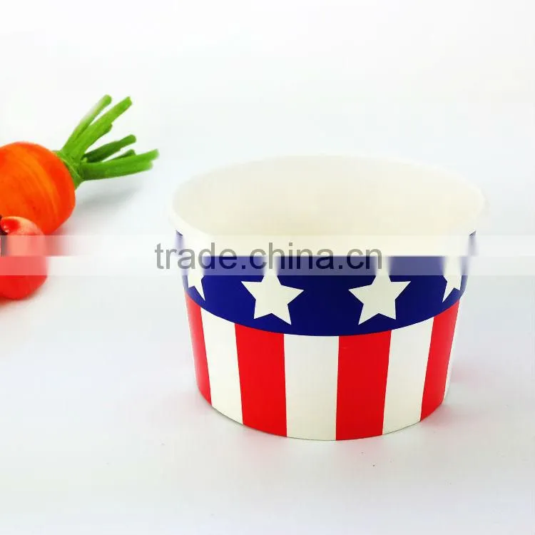 12 oz ice cream paper cup Disposabe custom printed ice cream paper cup