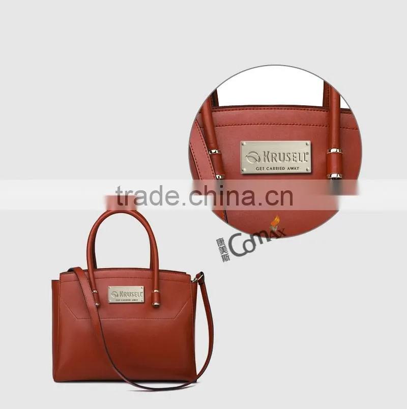 Wholesale fashion engraved custom metal bag label for handbag