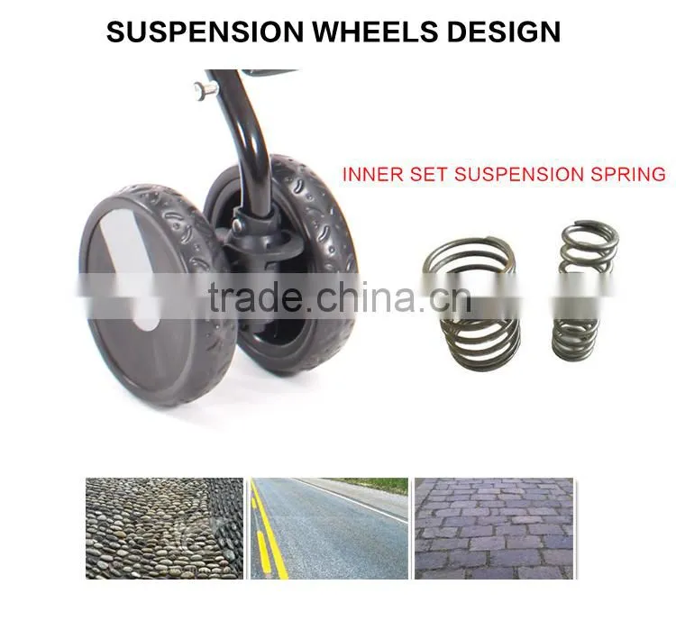 custom pink safety baby stroller with big wheels in good quality