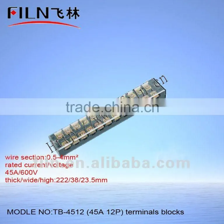 4 core connector terminal block TB-4503 45A 3P