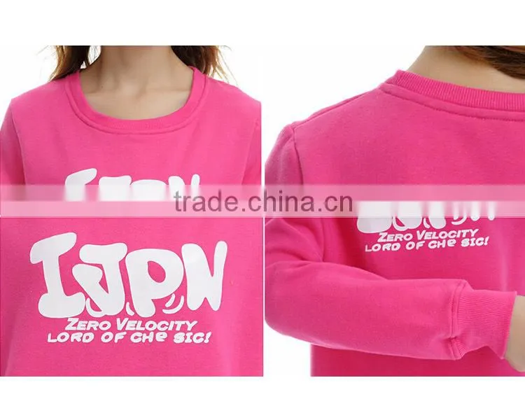 Girl's Fleece Hoodie Sweater with logo printed