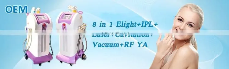 2017 multifunctional 8 in 1 Elight SHR yag q switch laser for hair removal tattoo removal slimming