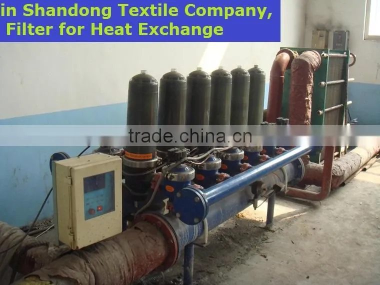 auto manual seawater camlock quick coupling backwash filtration system