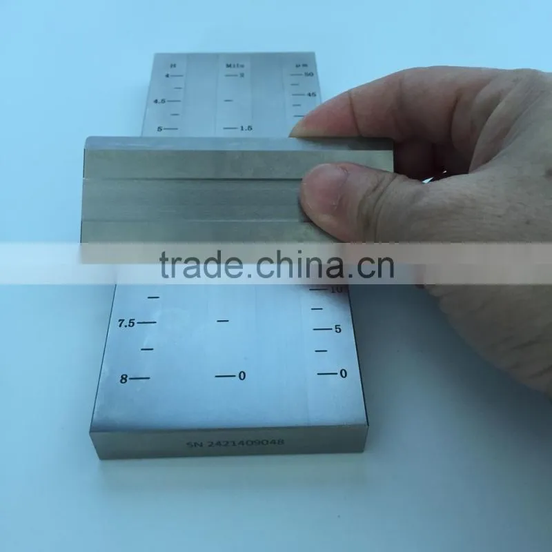 Double Groove Grindometer Scraper Fineness Gauge