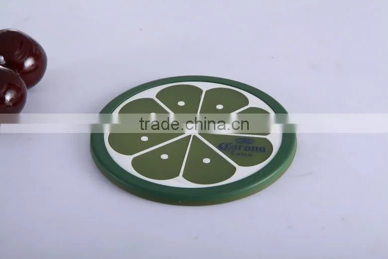 ecofriendly plastic 3d silicone beer coaster