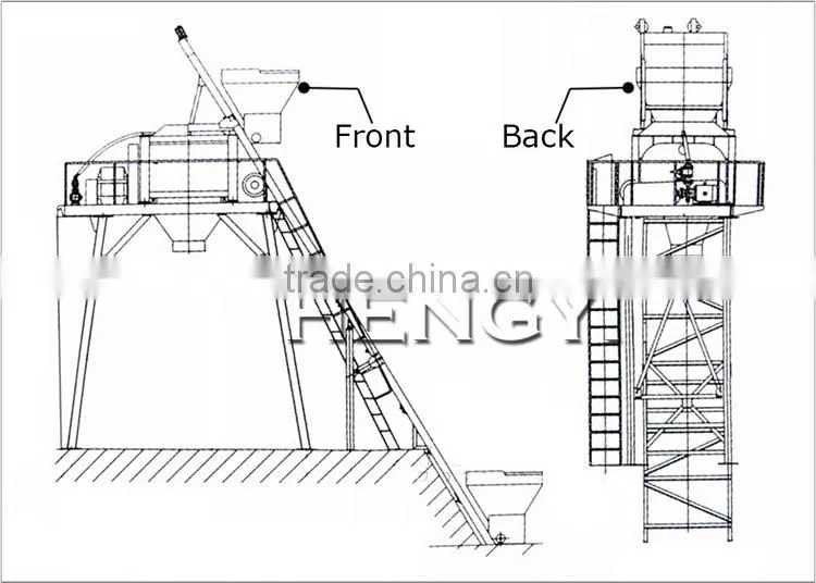 Cement Silo 30 ton Used for Concrete Mixing Plant, ready mix concrete plant for sale