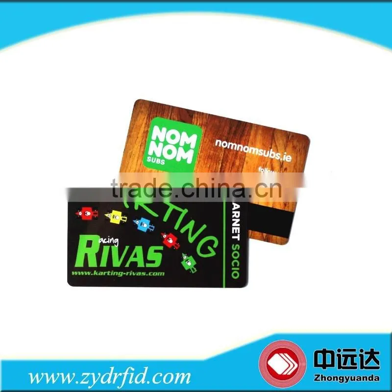 High quality pvc rfid card with magnetic strip/plastic smart cards with magnetic strip