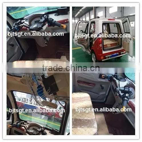Electric motor driving tuk tuk for passenger usage
