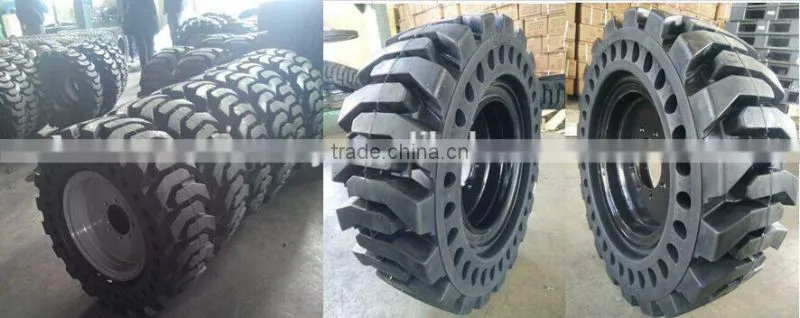 high quality skidsteer tire solid bobcat tire 12.16.5 for sale