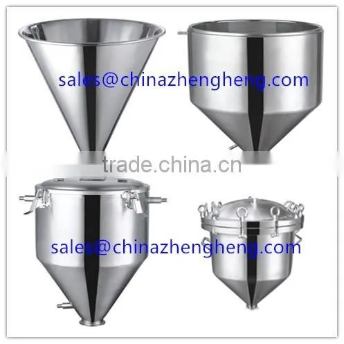 stainless steel conical hopper/stainless steel hopper funnel/stainless steel hoppers manufacturers