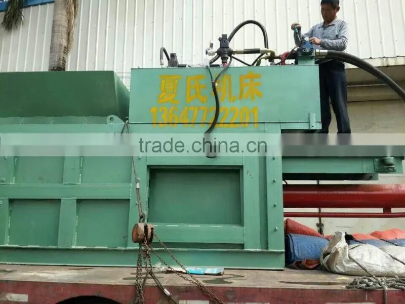 Hot selling hydraulic horizontal waste paper baler, cardboard baling press machine