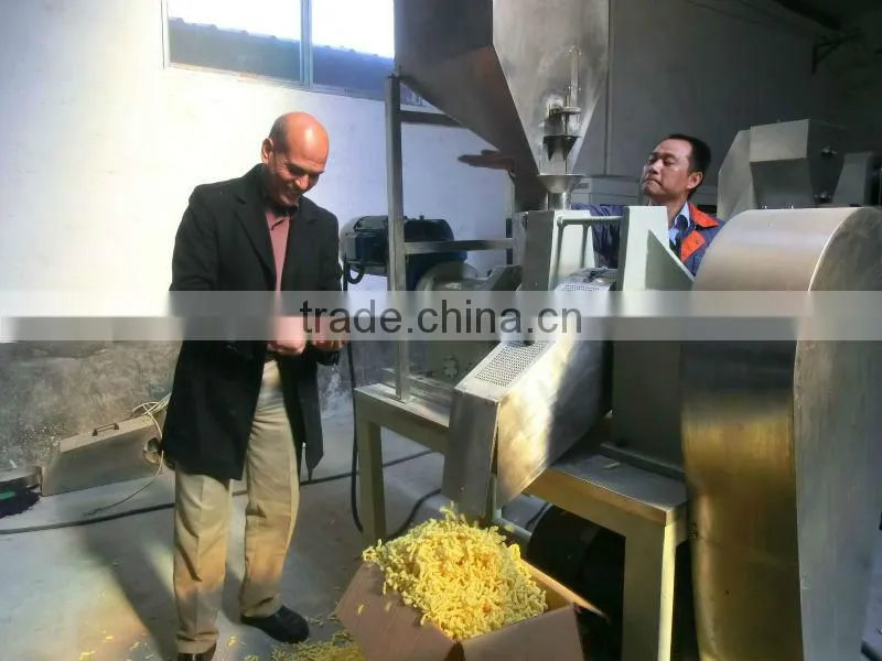 Corn chips production line/corn grits puff snack machine