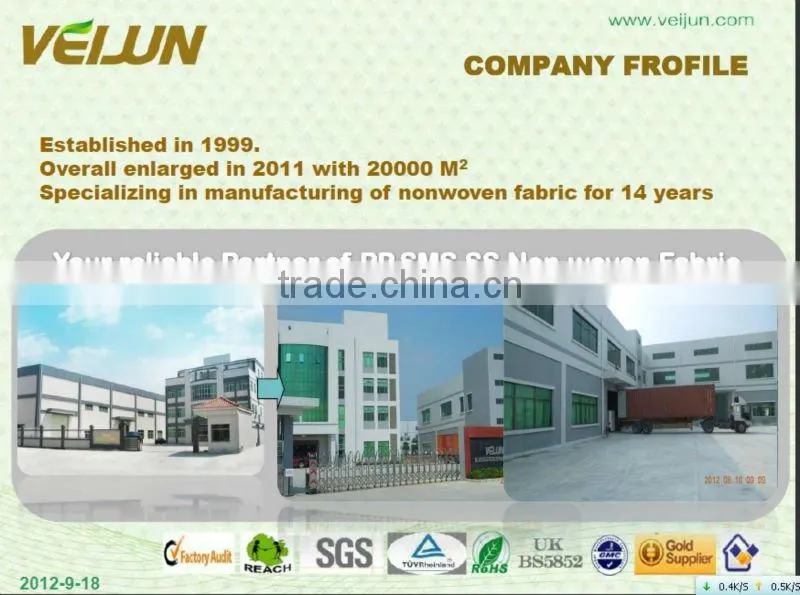 Thermal insulation 100% polypropylene spunbond non-woven fabric for Agriculture