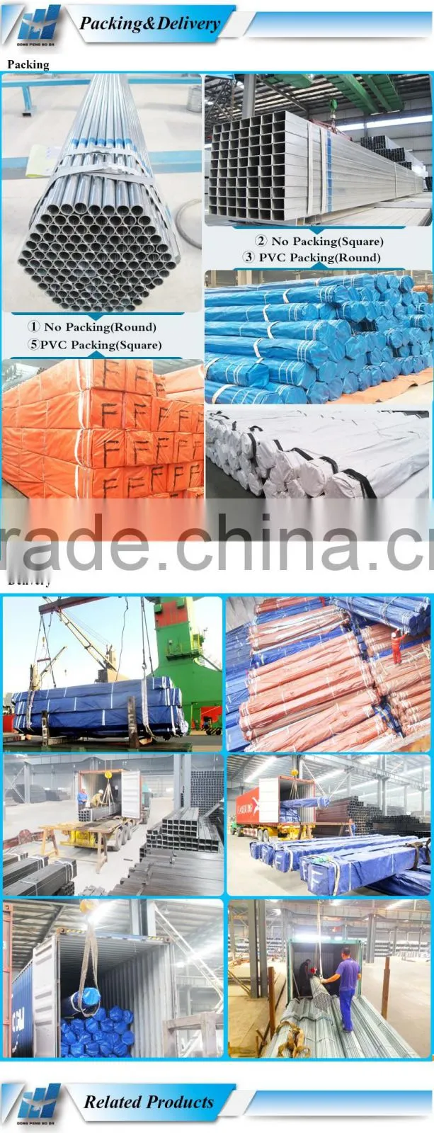 20*30*0.7mm cold rolled pre galvanized square steel pipe