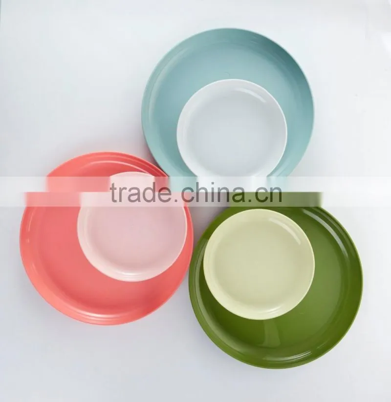 Plastic DIY Round Two Layer Fruit Tray