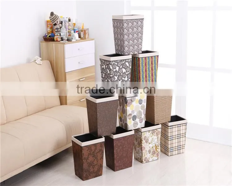 Plastic Big Rectangle Cheap Mini Trash Can Dustbin 14L