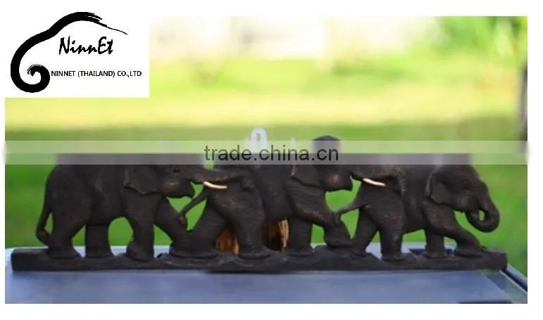 Wood Carved Elephant from Thailand