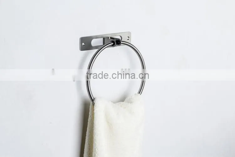 Bathroom Accessory Wall Mounted Round Stainless Steel Towel Ring