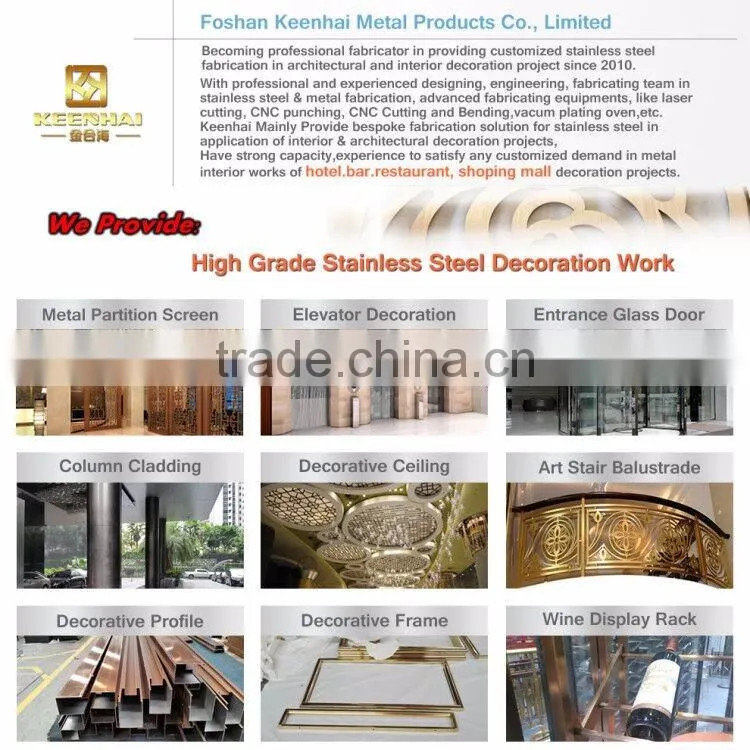 Customed Luxury Stainless Steel Grill Front Door
