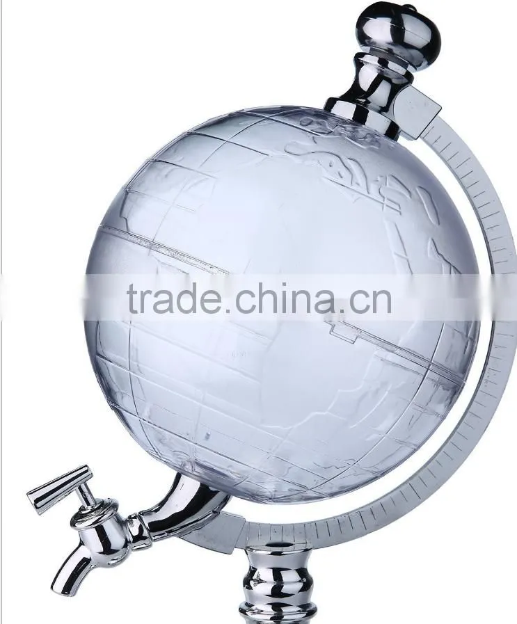 Factory Price Pour Wine Device of Tellurion Shape, Globe Pouring Appararus Wine Rack Water Dispenser Beverage Machine
