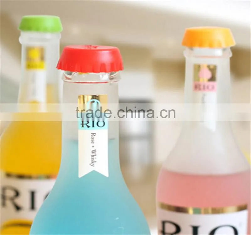 customized food grade silicone wine saver beer bottle stopper