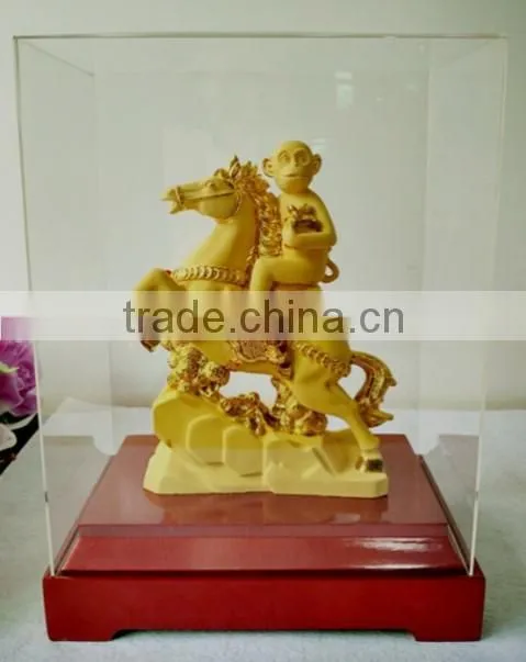 Retail Gold Plated Chinese Zodiac Monkey Character for Souvenir gift