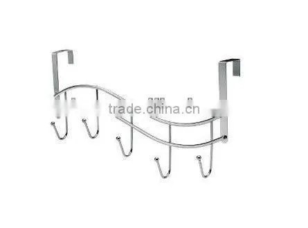 Simple Chrome wire Hanging Hook with 5 Hookers