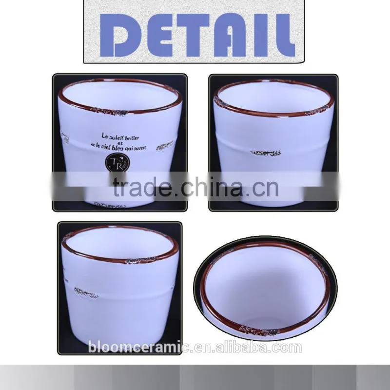 Hot sale!ceramic pot garden,wholesale garden flower pot