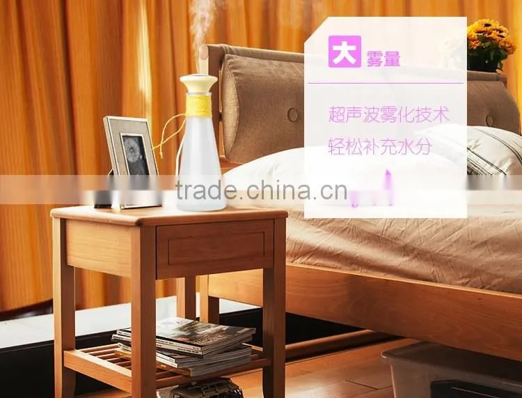 2017 New design wishing bottle air humidifier, home ultrasonic humidifier