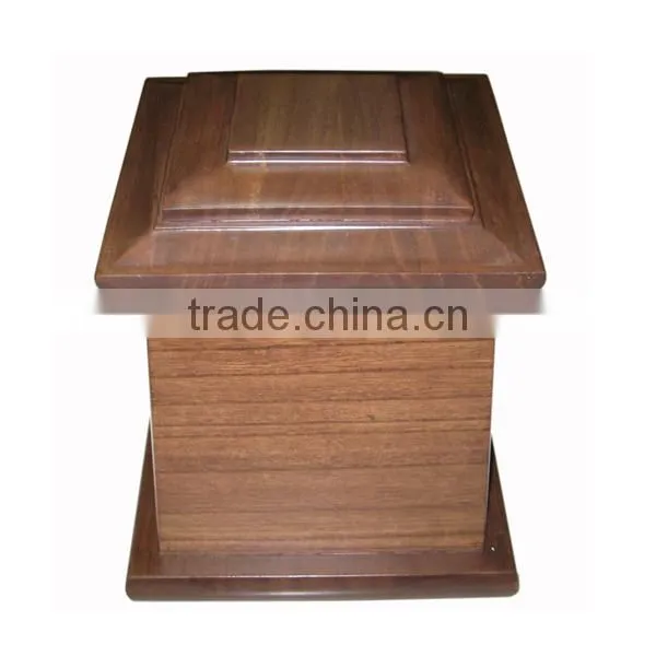 Wooden funeral urns for ashes with high quality