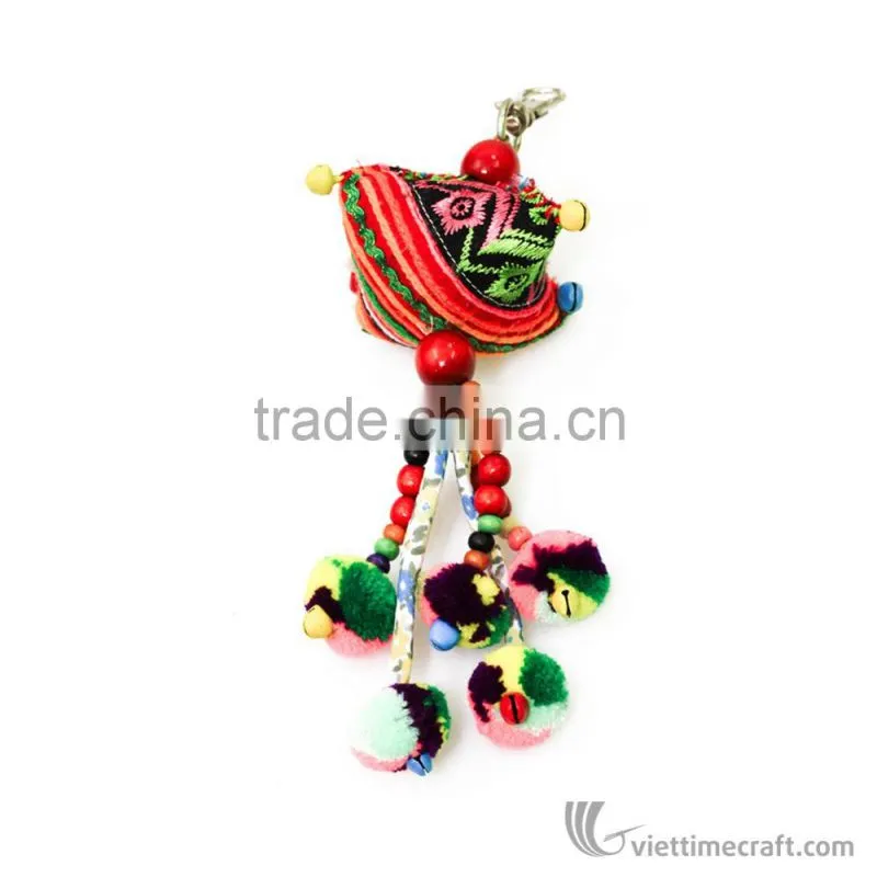 Cotton bag keychain, handicraft made in vietnam, 100% handmade