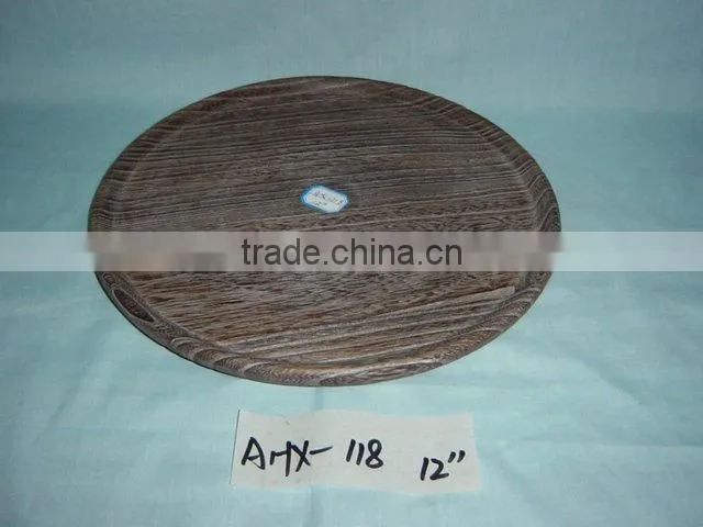 The glass bottom wooden tray
