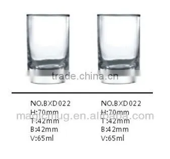 customized design glass cups for wine with clear glass