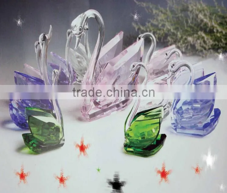 brilliance and shine crystal swan wedding favors
