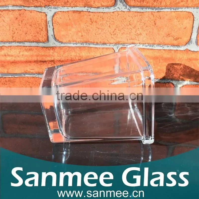 Cheap Square Glass Candle Holder for Wholesale