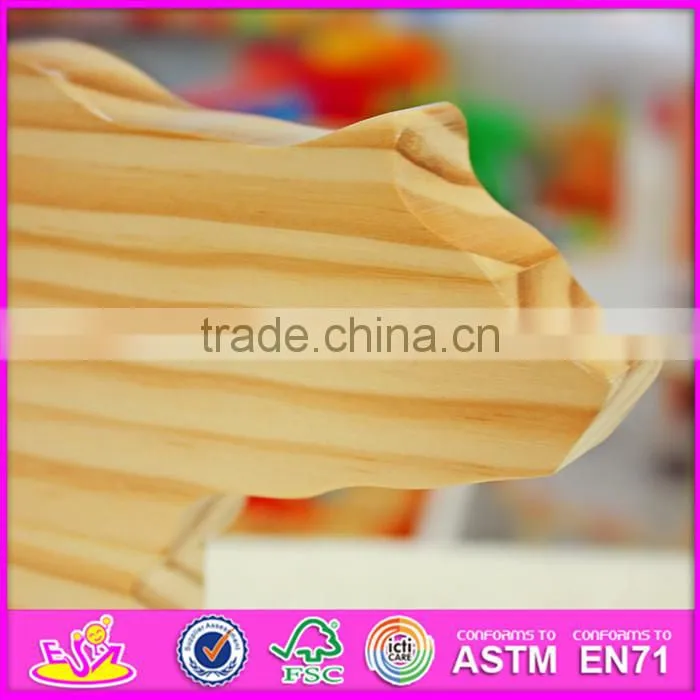 2016 new design baby toys wooden bear W05B152