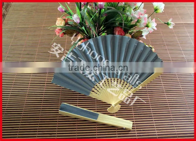 Cheap and colorful wedding paper fan wholesale