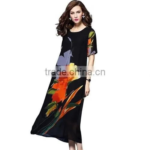 Customized digital print for silk fabric with no MOQ