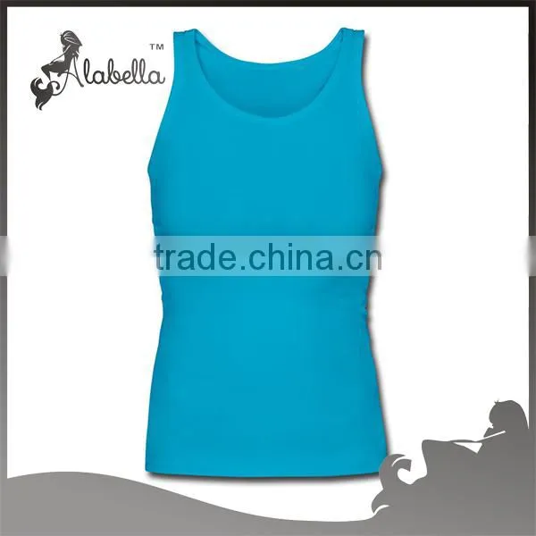 Plain tank top of customized design with lighter print logo