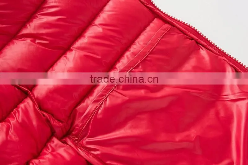 custom high quality womens winter lightweight and warm goose down feather filled padded jackets