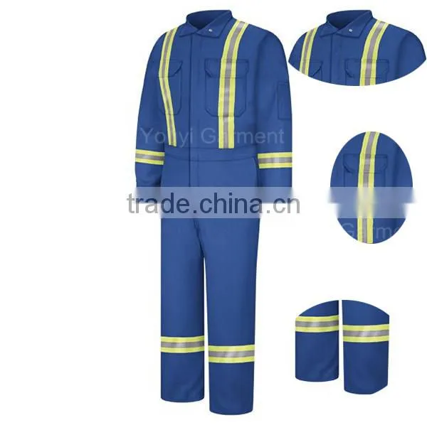 aramid fabric flame retardant overalls wholesalers with 3m reflcetive tape