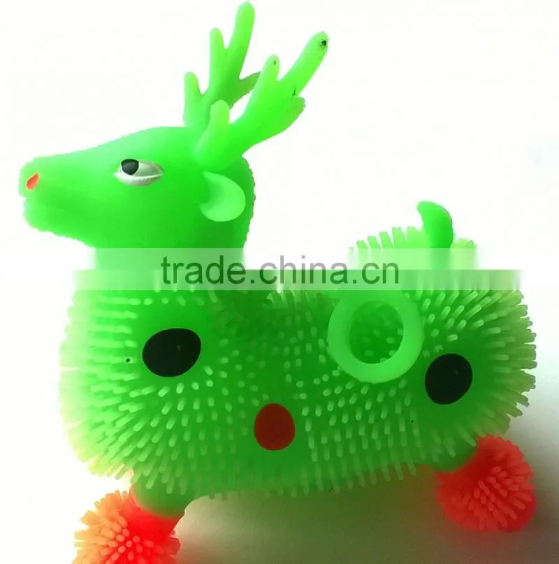 tpr Christmas ornament snowman puffer ball squishy puffer ball bulk