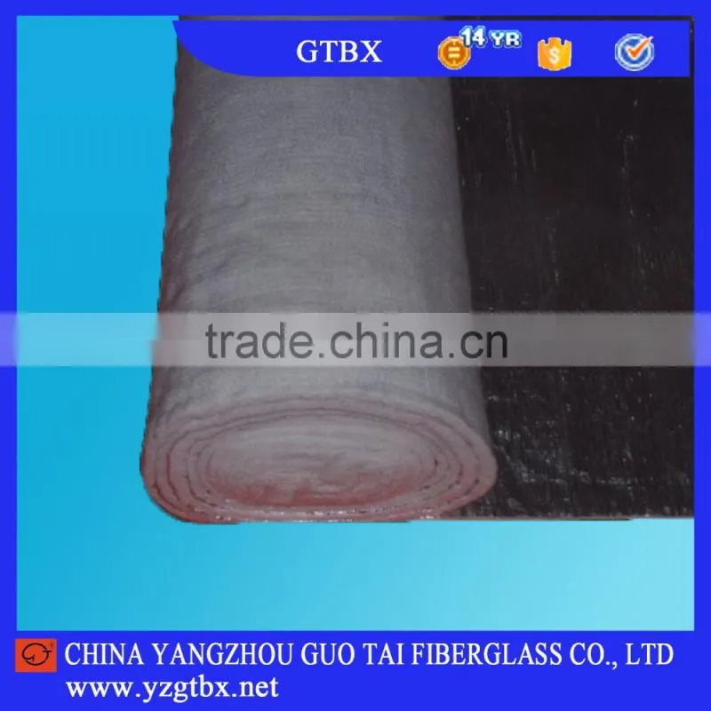 Heat Insulation Fiberglass Needled Mat Backing Black Non-woven For Car's Top And Engine Application